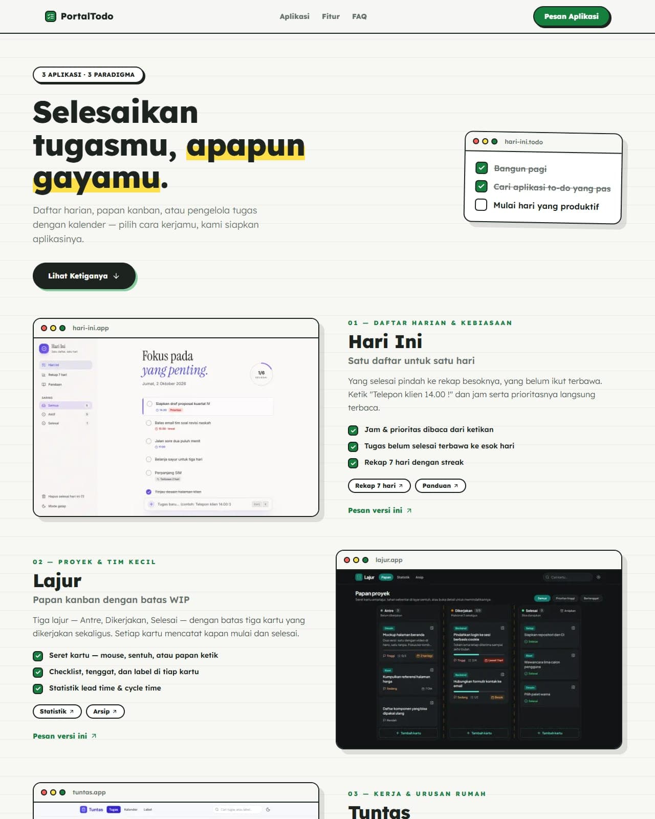 Preview of the To-Do & Productivity gallery