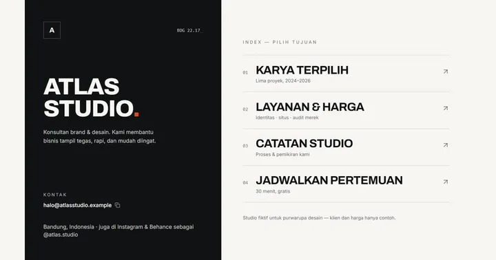 Paparan Atlas Studio