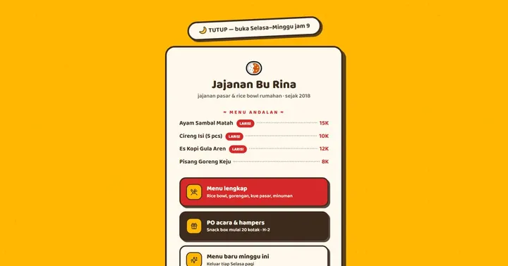Paparan Jajanan Bu Rina