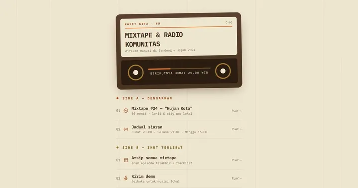 Paparan Kaset Kita FM