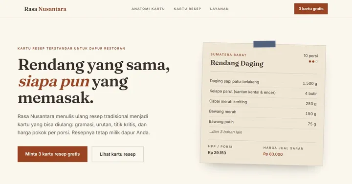 Paparan Rasa Nusantara