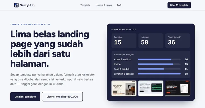 Paparan SanzyHub