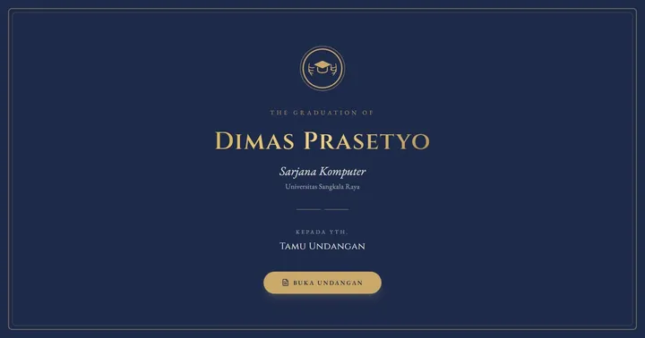 Paparan Kad Jemputan Konvokesyen Digital