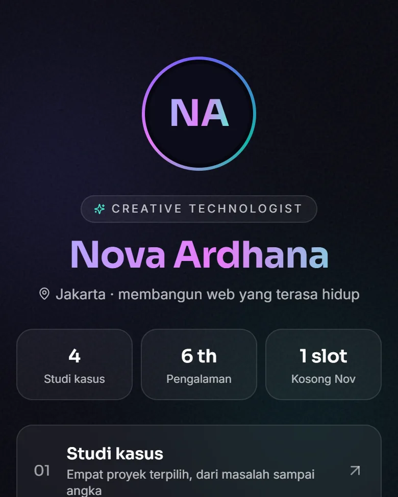 Preview template Nova